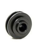 Bobbin Flat Bar Insulator Plastic Black