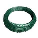 green RAZOR WIRE