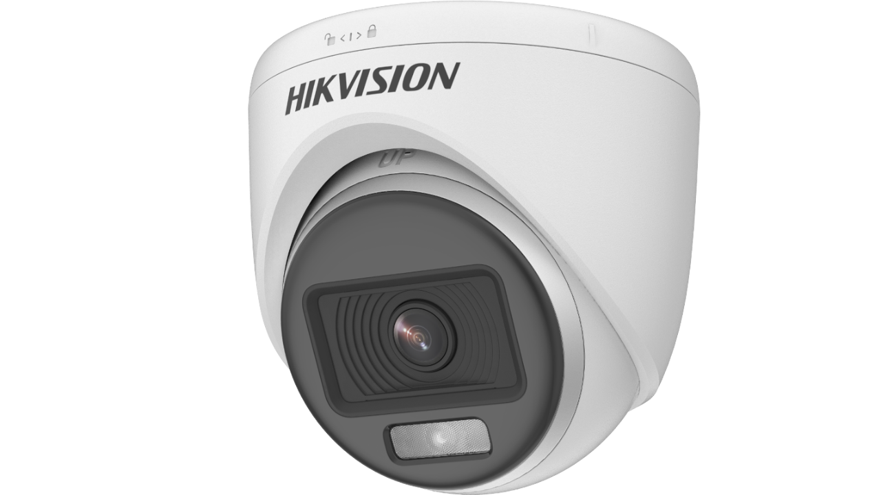 trrt 2MP ColorVu Indoor Fixed Turret Camera (DS-2CE70DF0T-PF) - Image 1