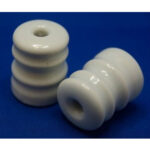Ceramic insulators for electric fence