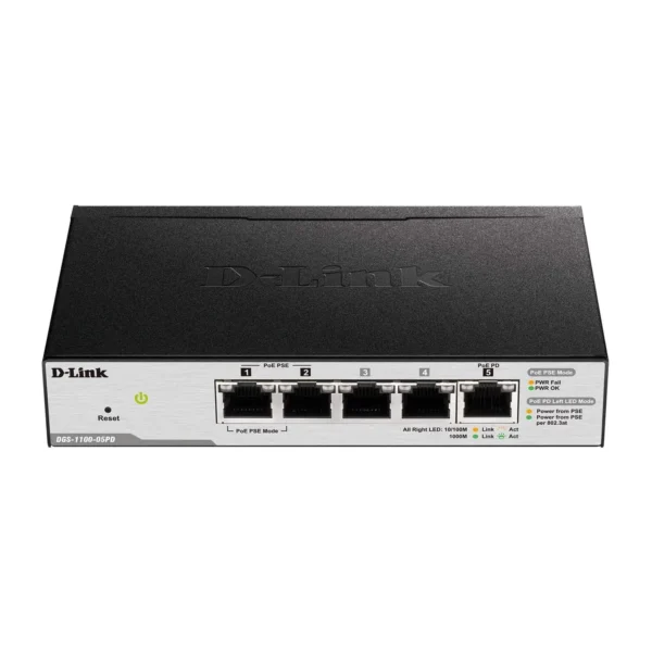 D-Link DGS-1100-05PD POE Gigabit Switch